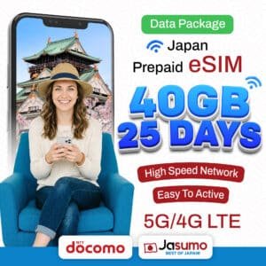Japan eSIM 25 Day Plan – 40GB