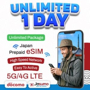 Japan eSIM 1 Day Plan – Unlimited
