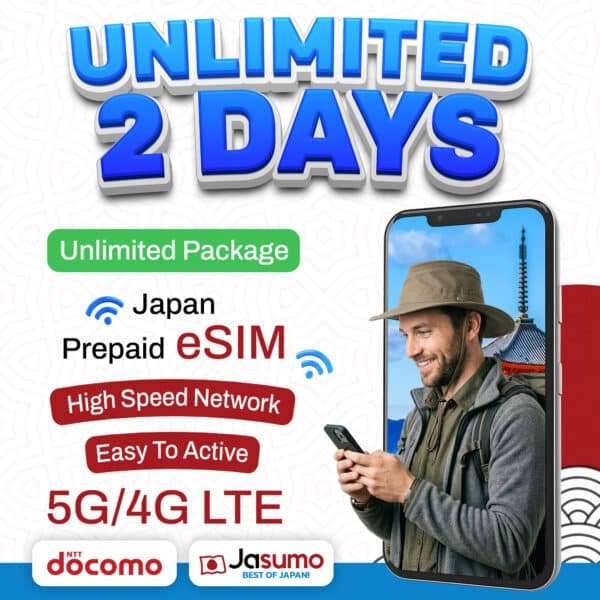 Japan eSIM 2 Day Plan – Unlimited