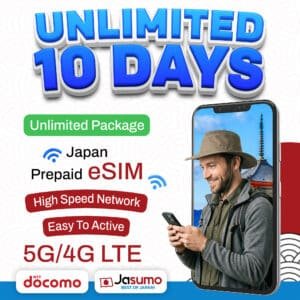 Japan eSIM 10 Day Plan – Unlimited