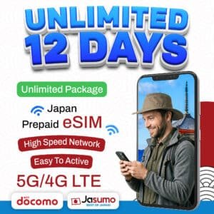 Japan eSIM 12 Day Plan – Unlimited