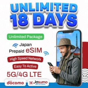 Japan eSIM 18 Day Plan – Unlimited