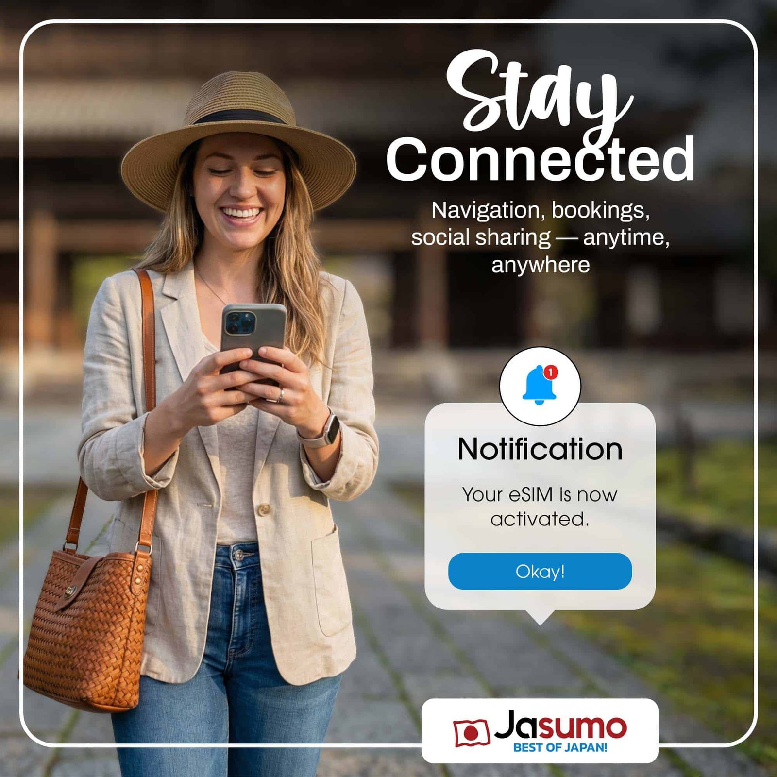 ESIM Giappone 15 Giorni – 1GB Al Giorno (5G/LTE) Con Tethering, QR Inviato Via Email In 24 Ore