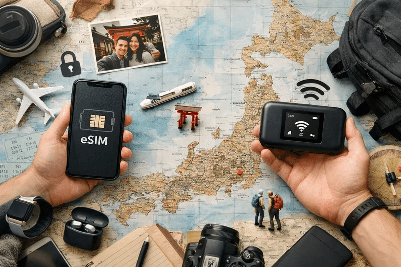 eSIM vs Pocket WiFi Japan: The Complete Traveler’s Comparison